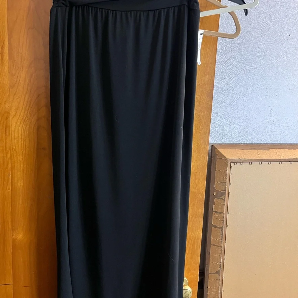 AB Studio Classic Black Maxi Skirt - Picture 1 of 4